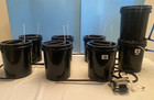 Hydroponic Aero Recirculation Deep Water Culture 30 Gallon Bucket 6 Grow System