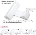 Side Sleeper Weddge Adjustable Soft And Breathable Cushion White Pure