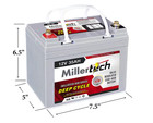12v 35ah Sealed Lead-acid Battery     Agm Deep Cycle  Maintenance-free Power 
