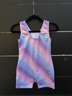 Girls Galaxy Sparkle Gymnastics Biketard Leotard Size 5-6