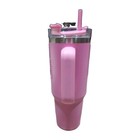 New Dolly Parton Stainless Steel Tumbler 40 Oz Pink Butterfly Dollar General 