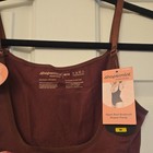 Shapermint Essentials Open Bust Moderate Compression Bodysuit Brown M m 73003