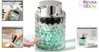 Luxurious Refillable Glass Hand Soap Dispenser With Silver Pump     3  X 3  X 5 