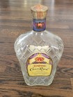 Crown Royal 1 75l Empty Bottle -  1969 - With Crown Royal Pour Spout Topper 