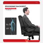 Home Office Chair Ergonomic Desk Chair Pu Leather Task Chair Executive Rollin   