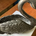 This Is A Vtg Godinger Silver Plated Swan Napkin   Letter Holder 