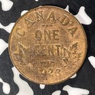1923 Canada Small Cent Lot t4875 Key Date 