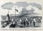 Leslie Civil War Print Union Mississippi River Camp Cape Girardeau Mo Missouri