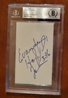Evander Holyfield Signed 3x5 Index Card Boxing Beckett Encapsulated Auto Usa
