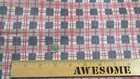 Vintage Primitive Mauve Pink Blue Calico Plaid Tiny Check Quilt Doll Fabric Lot