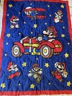 Vtg Nintendo Super Mario Bros Baby Crib Toddler Handmade Quilt Reversible