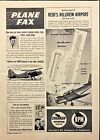 1950 Chevron Aviation Reid s Hillview Airport San Jose Ca Vintage Print Ad