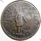 Pc-3 Br-529 1852 Province Of Canada Half Penny Token  rough Shape