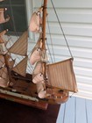 Vintage Huge 33    Wooden Big Ship Model Frigate Fregatte Year 1800 Warship Read