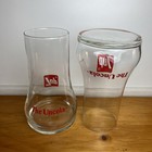 7up Upside Down Glass The Uncola 1970s Vintage Glass 16oz 6    Tall - Lot Of 2
