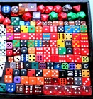 Huge Lot Of 250  Gaming Antique Playing Dice Wood  Bakelite  Lucite  Mini      