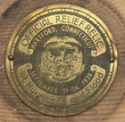 1938 Wooden Official Relief Relic Of Hurricane   Flood Hartford Ct Sept 21-24