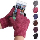 Winter Knit Gloves Touchscreen Warm Thermal Windproof Mittens Full Finger Unisex