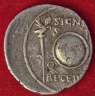Ancient Roman Augustus Silver Denarius Signis Receptis Ric 86a Ar Coin