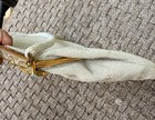 Freddy Vintage Ivory   Gold Beaded Evening Bag Formal Gold Frame