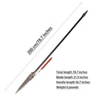 Metal Spear Carved With Dragon Pattern  78 7 Inches  For Collection  Performance