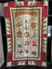 Handmade Vintage Wall Quilt Christmas Wall Hanging Lot Of 2        2