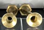 Pair Of Vintage Hand-engraved Solid Brass 9 h Candlesticks