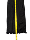 Reenactors Vintage Style Black Linen Sash Wrap Belt 104 x 6 5  Fringed Edges