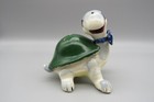 Vtg  Anthropomorohic Blue green Turtle Salt pepper Shaker Kitchy Rare 1950s