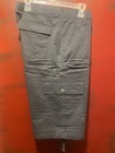 Grey George Men Below The Knee Cargo Shorts