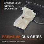 Bersa Thunder Firestorm 22 380 Pistol Grips In White Pearl Acrylic