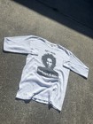 White M Unisex Bob Marley Natty Dread Graphic Crew Neck Long Sleeve Tee