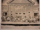 Antique 1928 Canton Mississippi Black Americana Church Congregation 8x10 Orig