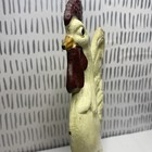 Antique Cast Iron White Rooster Doorstop Country Rustic 9 5 Inches Height