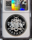 1975 Barbados Silver 10 Dollars Neptune Ngc Pf 69 Ultra Cameo Scarce Beauty