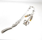 Ganz Bookmark Crystal Butterfly Charm Silver Metal New