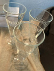 Vtg 1950 s-3 Pilsner Beer Glasses Anchor Hocking-etched Laurel Pattern-7 5 h-euc