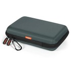 Shockproof Hard Shell Case - Large Electronic Organizer Carrying Case Grey Blue