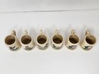Set Of 6 Beer Steins Miniature German Vintage Folk Dancers 