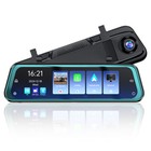 9 66  Ips Screen Rear View Mirror Dash Cam Front And Rear Gps Car Camera Wifi