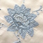 Embroidered Something Blue Bride Wedding Handkerchief Cottagecore Vintage Granny