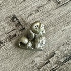 Lot Of 4 Vtg Spoontiques   Marked Mini Pewter Animal Figurines Horse Toad Dog