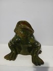 Arnels Large Xl Ceramic Frog Toad Patio Garden Decor Vtg Green Figurine Statue