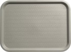 12x16 Fast Food Cafeteria Serving Tray Polypropylene Gray Restaurant