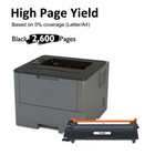 Tn660 High Yield Toner Cartridge For Brother Mfc-l2700dw Mfc-l2740dw Hl-l2380dw