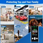 5-in-1 Gas Smoke Alarm Co Detector W  Backup Batter Temp   Humidity For Home Rv