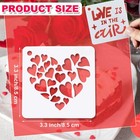 80 Pcs Valentine Heart Love Stencils For Painting 3 X 3 Inch Reusable Valenti   