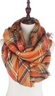 Classic Tassel Plaid Tartan Warm Soft Chunky Large Blanket Wrap Shawl Scarves