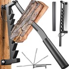Dual-handle Wall Mounted Wood Splitter 7-tooth Clamping Setup