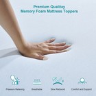 2  3 Inch Twin Full Queen King Size Sleep Mattress Topper Memory Foam Breathable